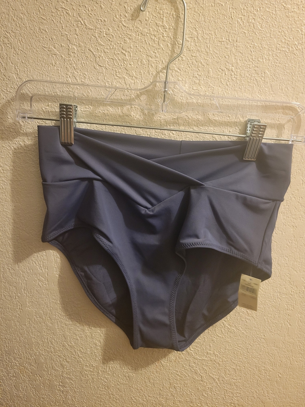 aerie High-Waist Bikini Bottom — Slate Blue
